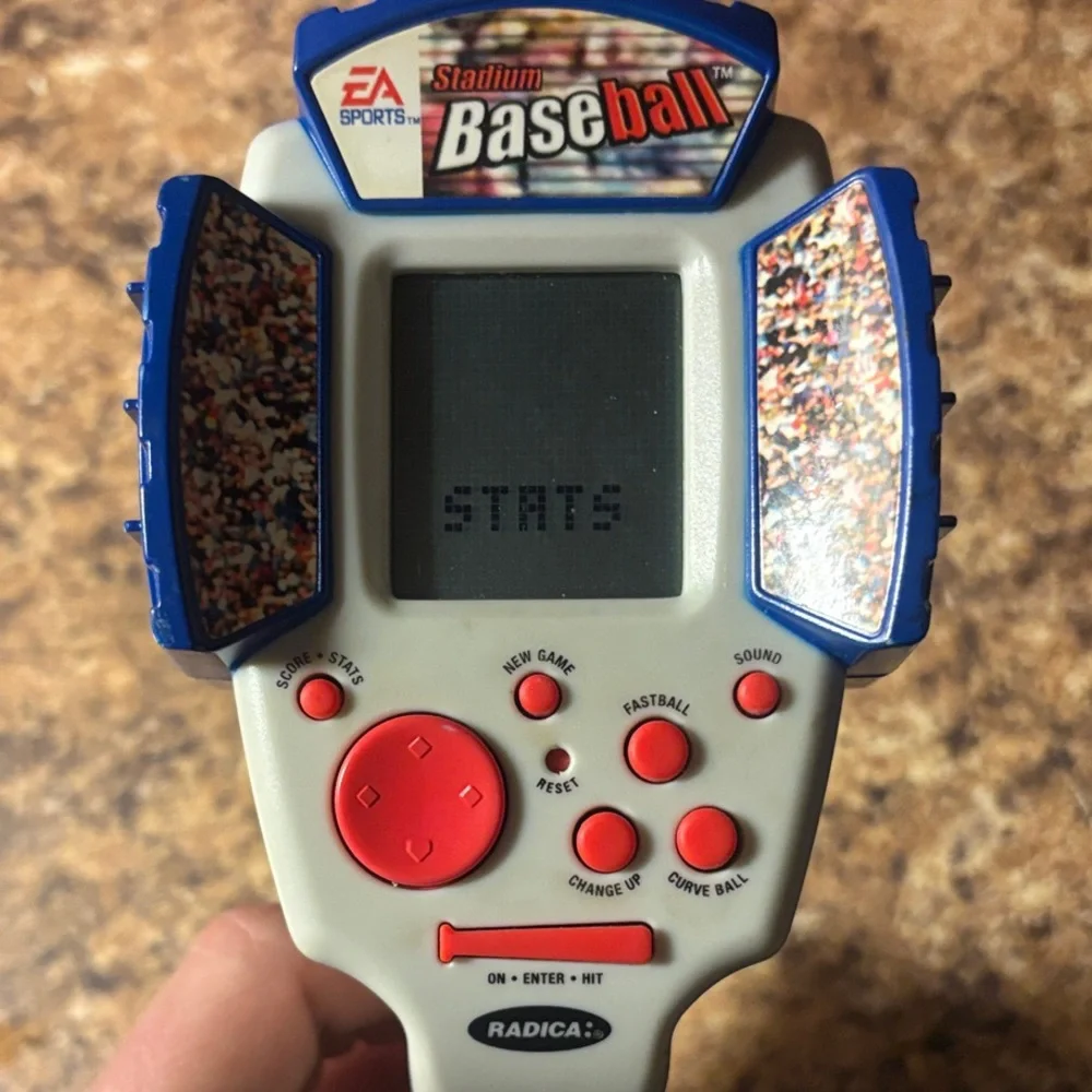 Radica EA Sports Stadium Baseball Handheld Game - White and Blue W/Sound